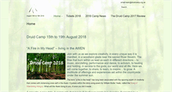 Desktop Screenshot of druidcamp.org.uk